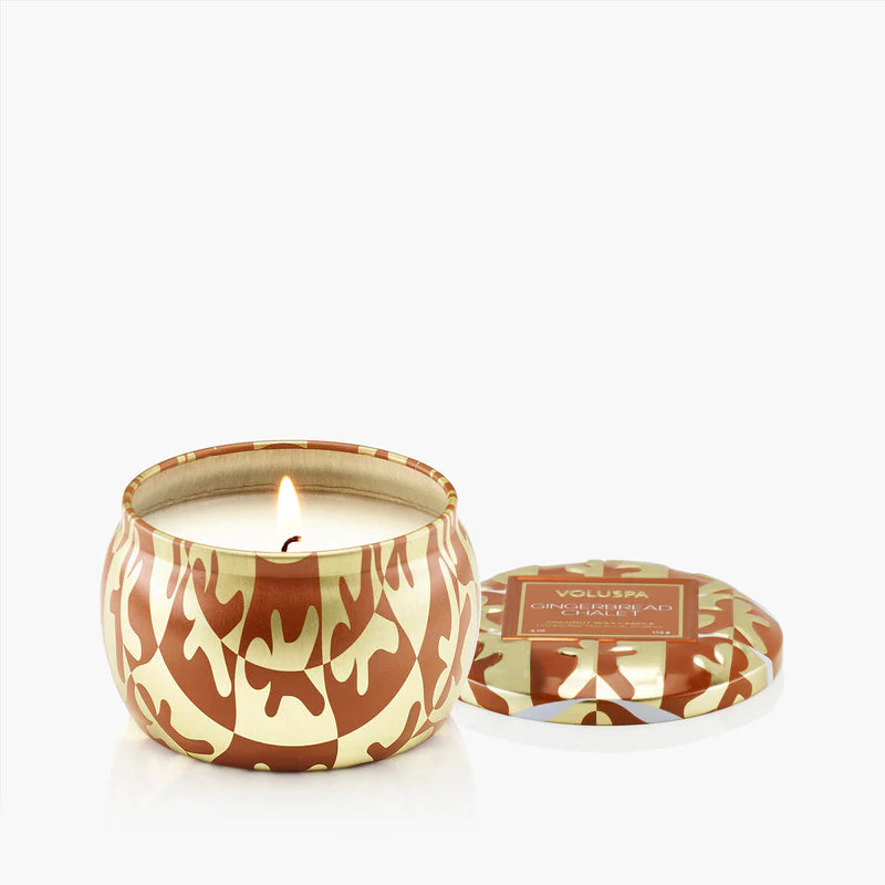 Mini Tin Candle - New Gingerbread Chalet