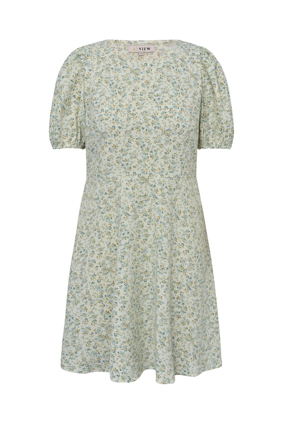 Gino Dress - Pale Mint/Off White