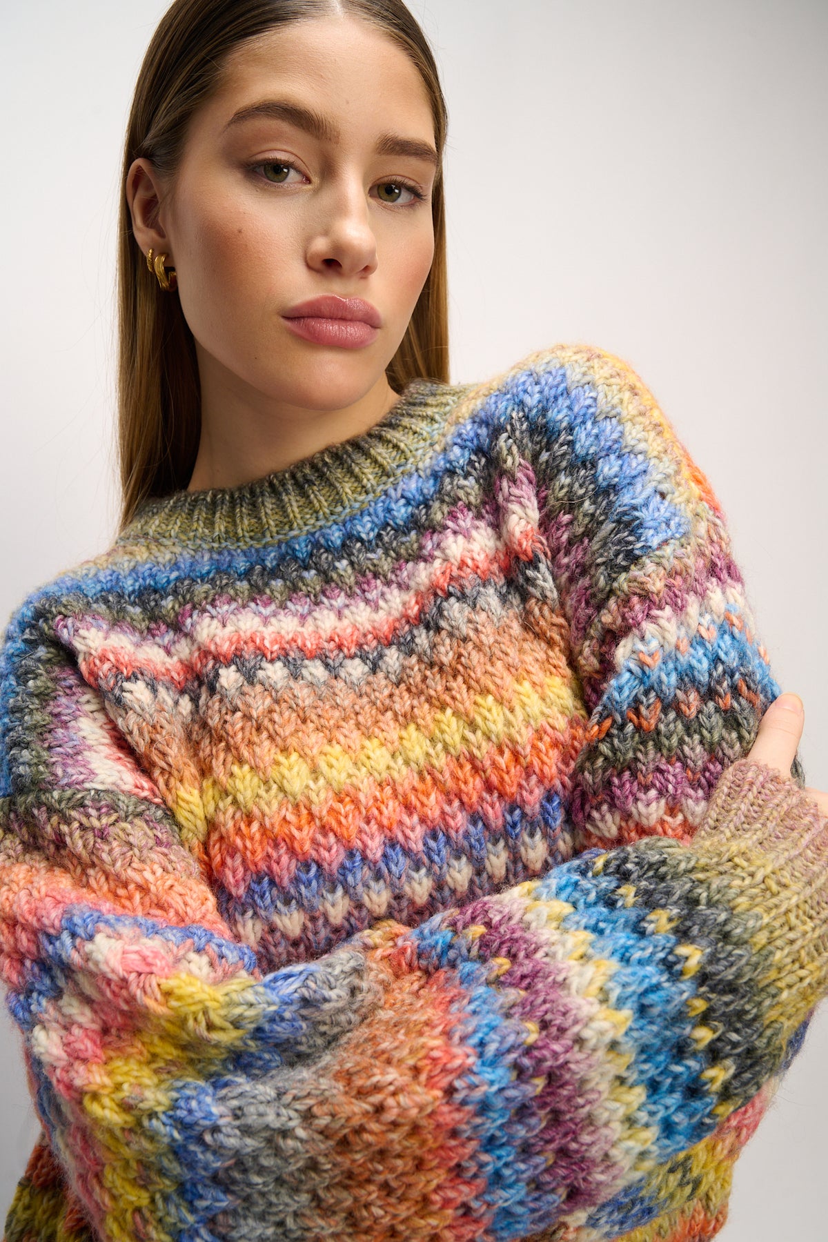 Gio Knit Blus - Multi Mix