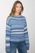 Gio Knit Sweater - Sky Mix
