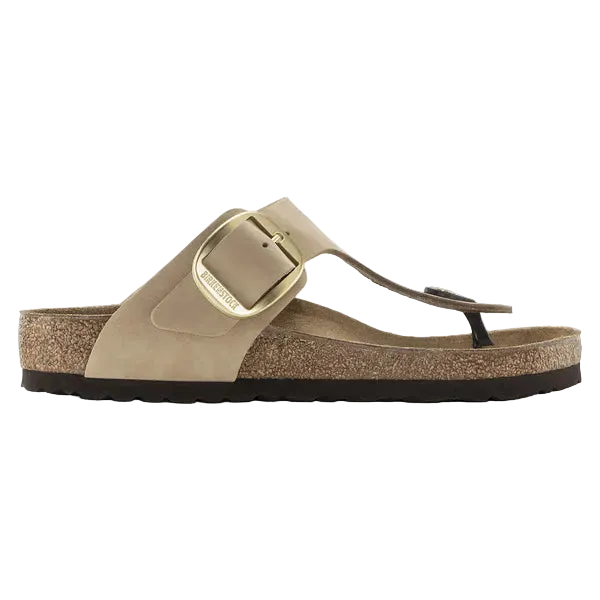 Gizeh Big Buckle Nubuck Leather Regular - Sandcastle