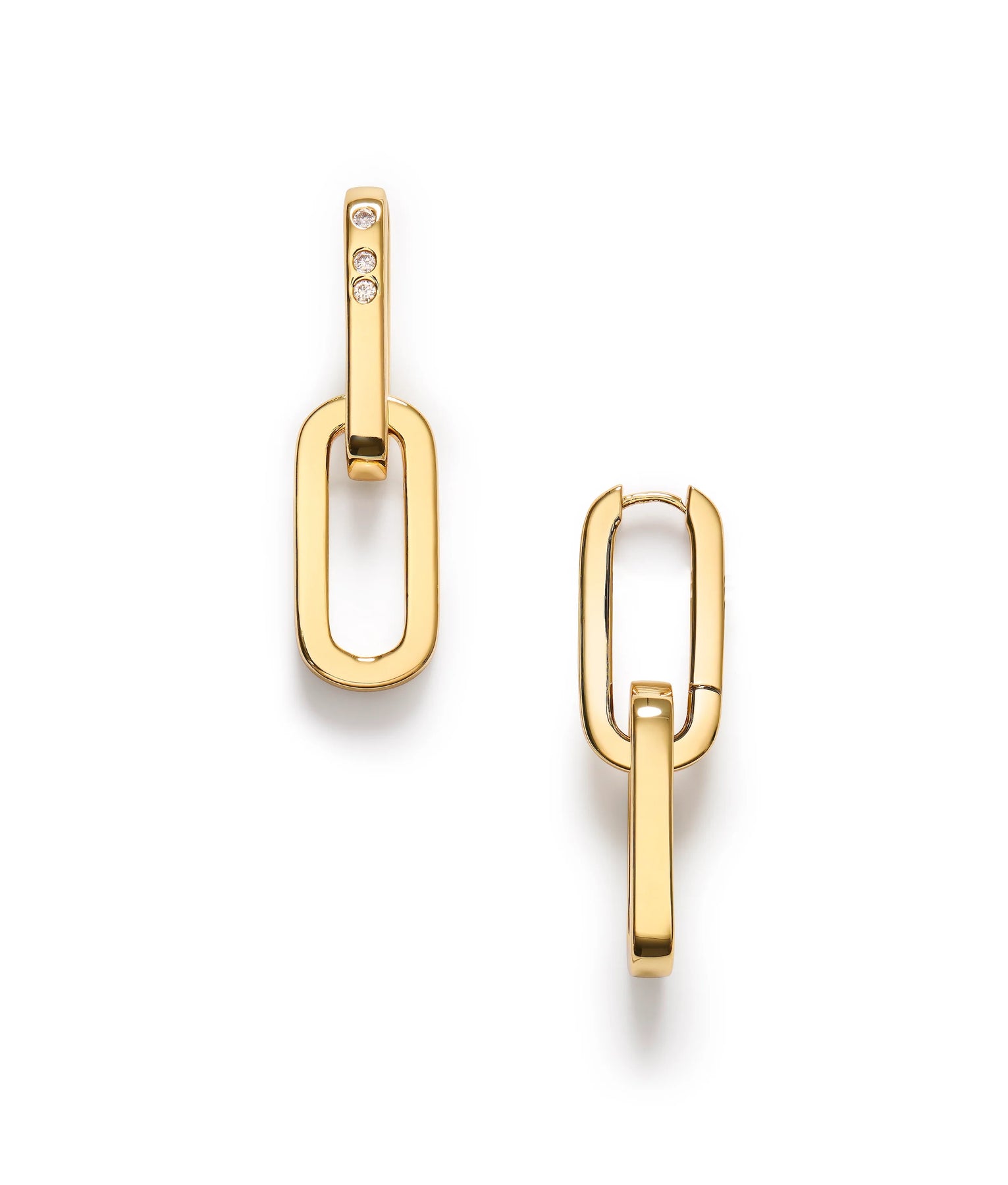 Golden Link Earrings - Guld