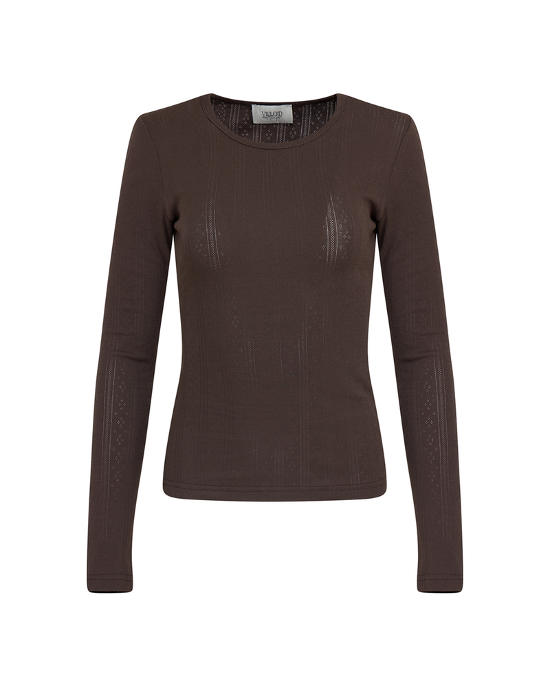 Perle Cotton Pointelle Top