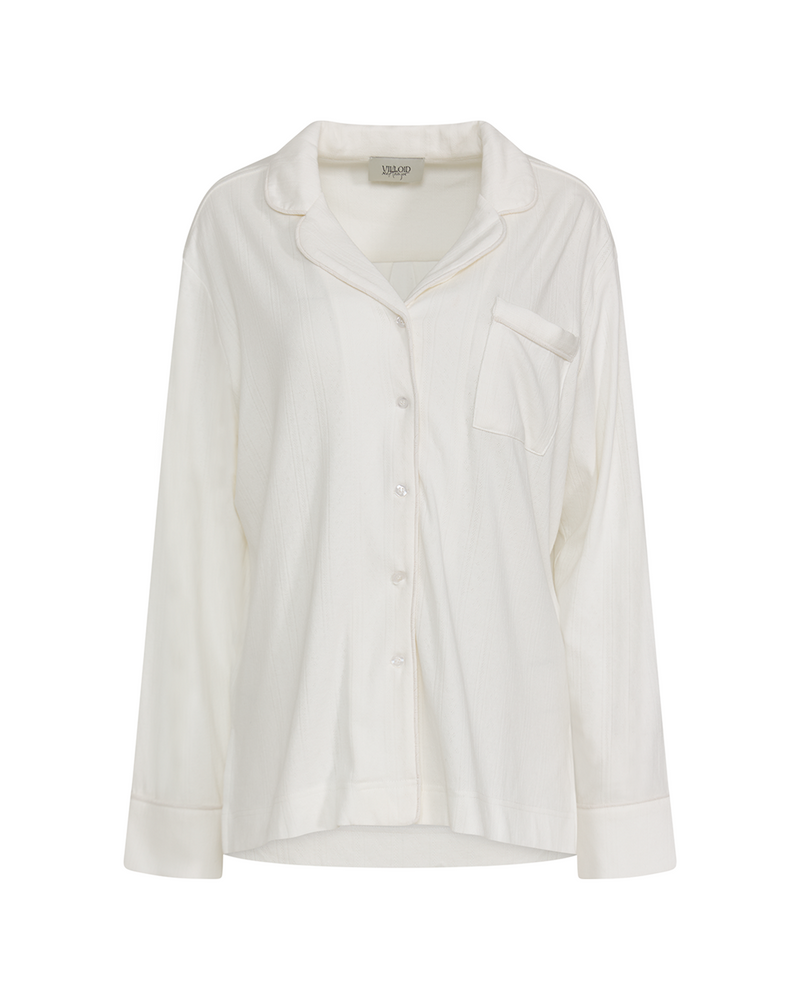 Meli Cotton Pointelle PJ Shirt