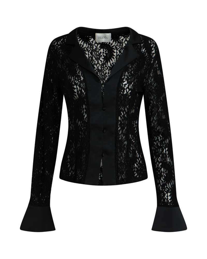 Tori Lace Satin Shirt