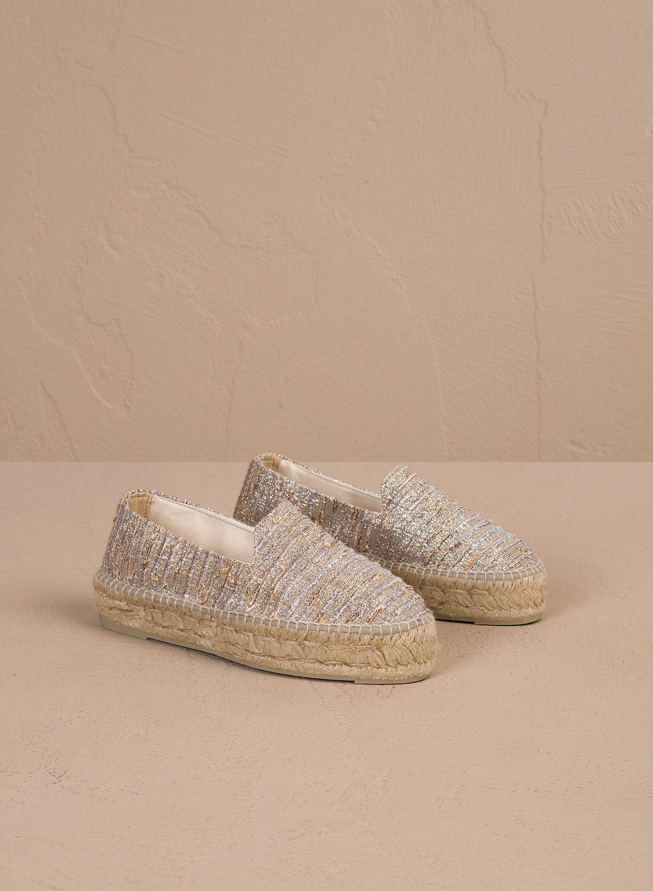 Manebí Monaco Double Sole Espadrillos - Guld