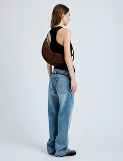 Slide Bag Soft Suede - Chocolate