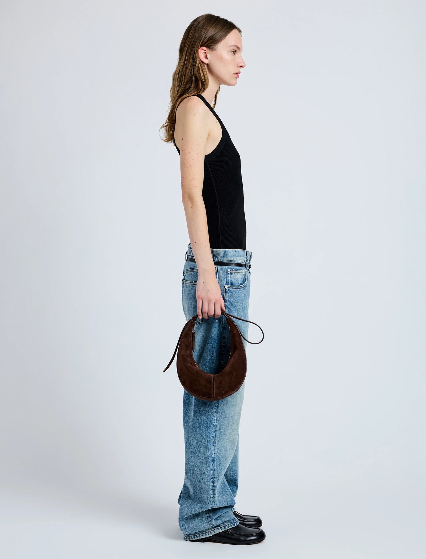 Slide Bag Soft Suede - Chocolate