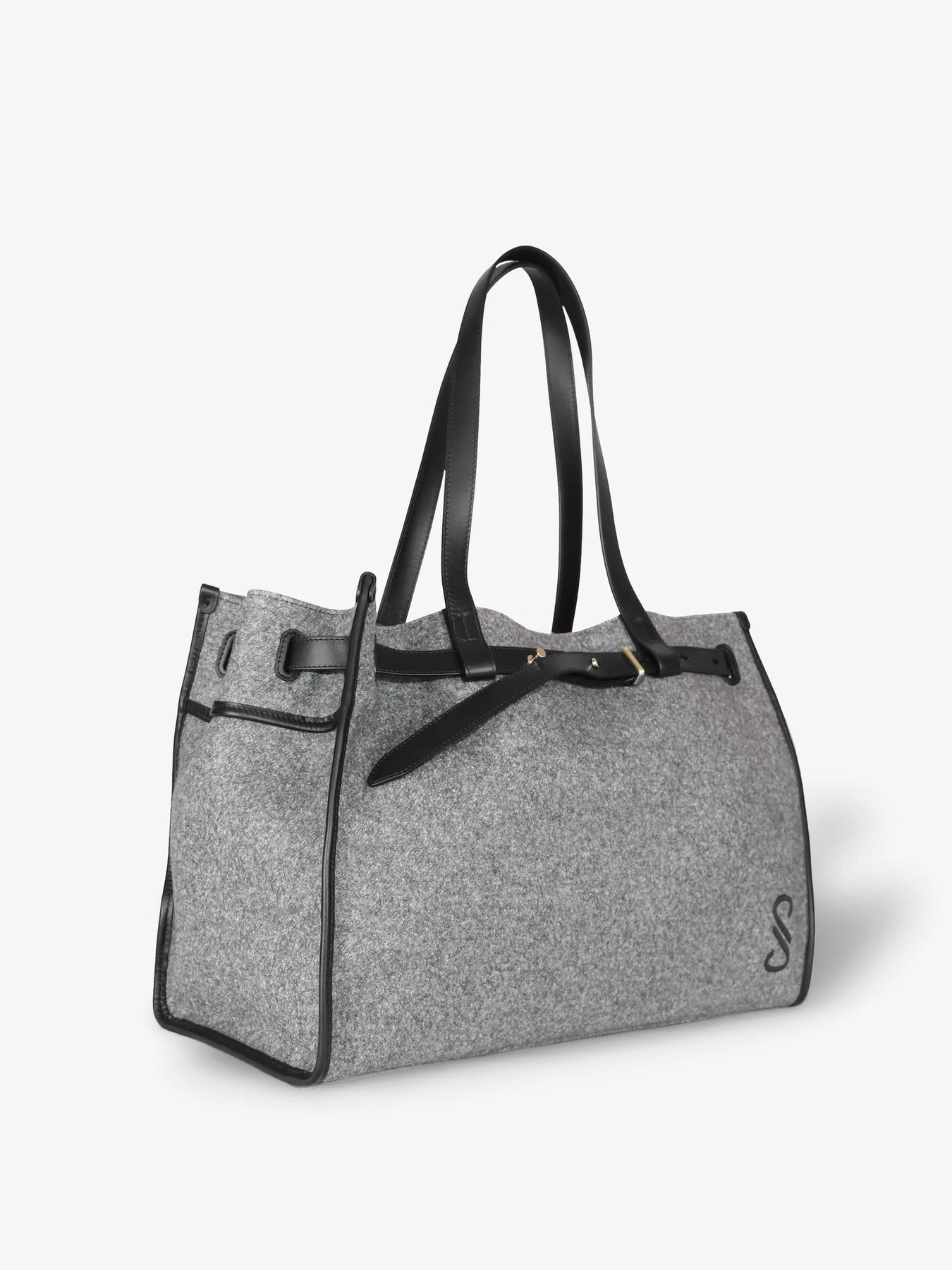 Belted Tote Felt - Slate