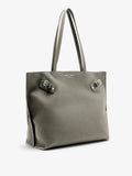 Days Tote In Pebbled Calf Skin - Slate