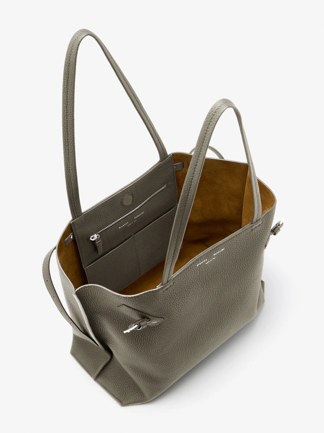 Days Tote In Pebbled Calf Skin - Slate