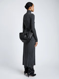 Small Ruched Tote Soft Pebbled Calf - Black