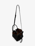 Small Ruched Tote Soft Pebbled Calf - Black
