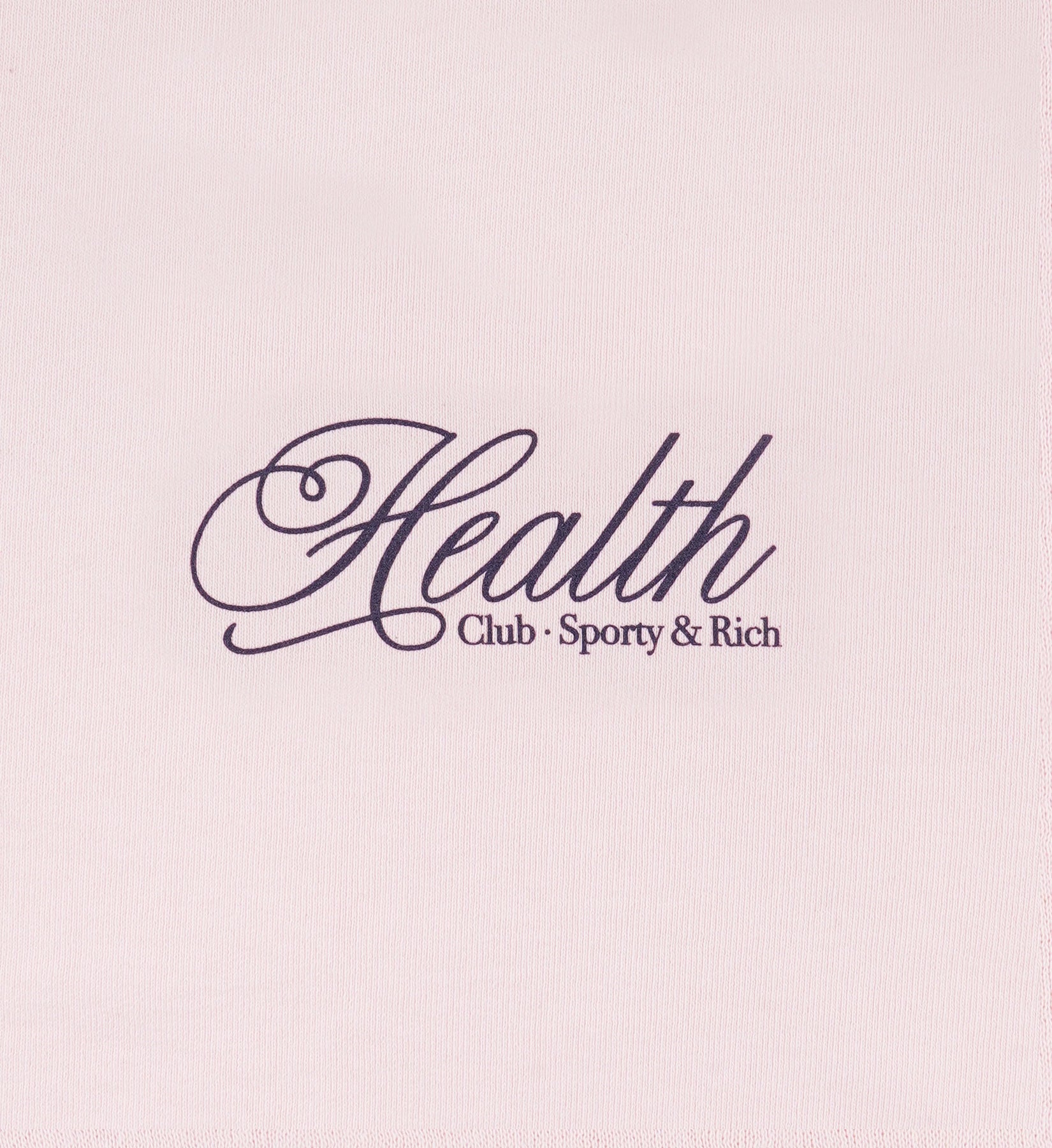 Sporty & Rich Health Script Crewneck - Pink Dolphin