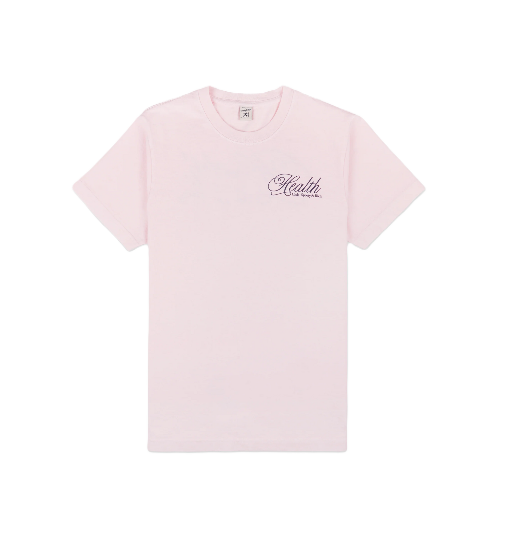 Health Script T-Shirt - Pink Dolphin