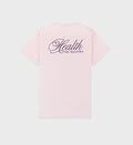 Health Script T-Shirt - Pink Dolphin