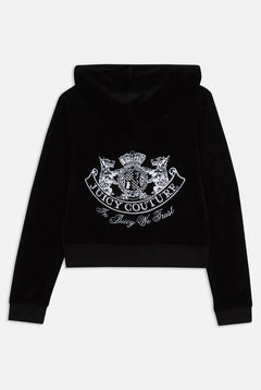 Heritage Dog Crest Robyn Hoodie - Black
