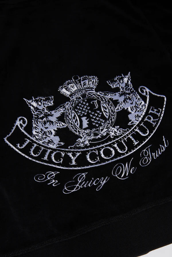 Heritage Dog Crest Robyn Hoodie - Black