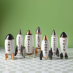 Rocket Decanter Gin - White