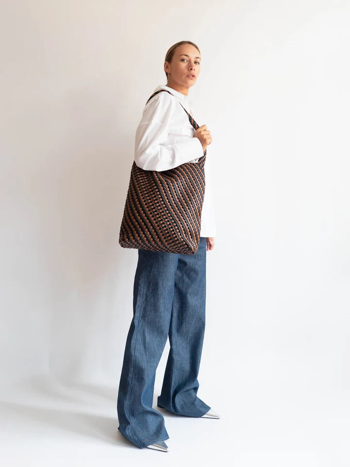 Hobo Braided Soft Structure - Brown Caramel