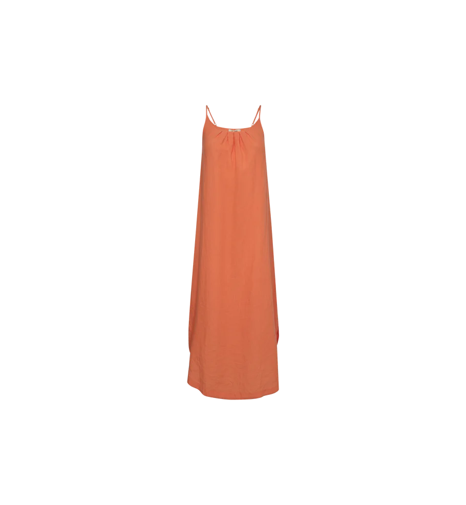 Shari Linen Strap Dress - Firecracker