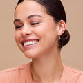 Starfish & Pearl Micro Hoop - Pale Gold