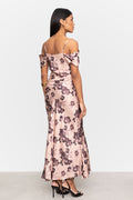 Lyra Dress - Terracotta Floral Print