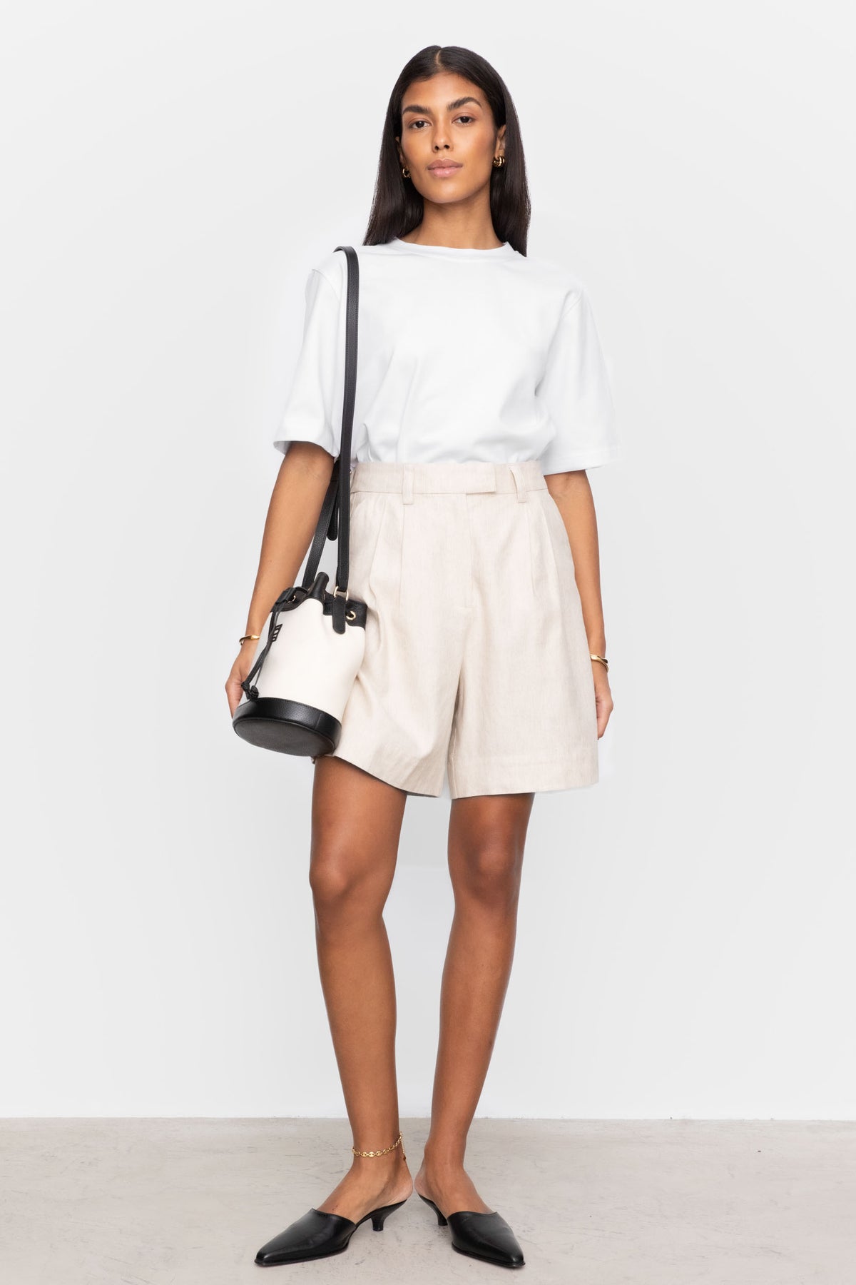 Daria Shorts - Light Sand Melange