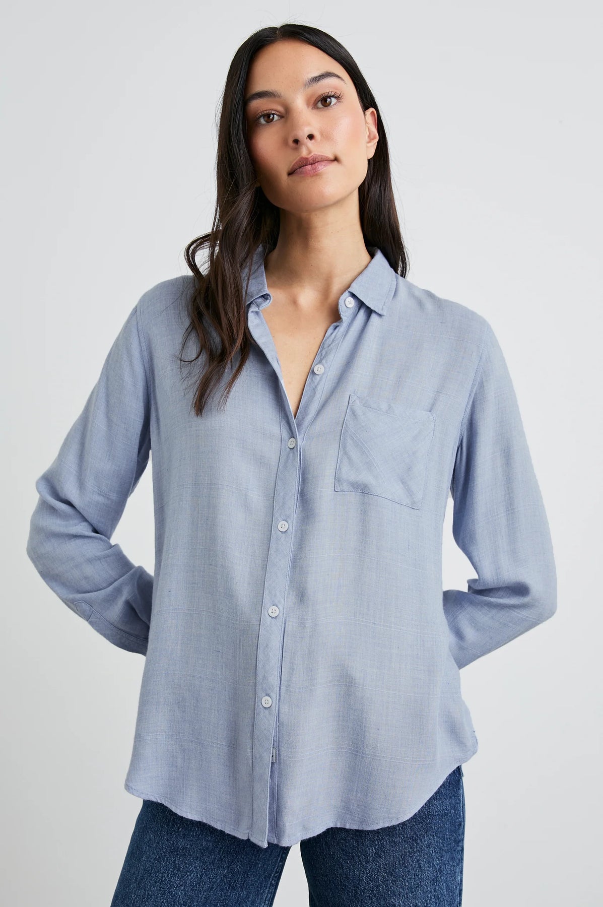 Rails Hunter Skjorta - Chambray Heather