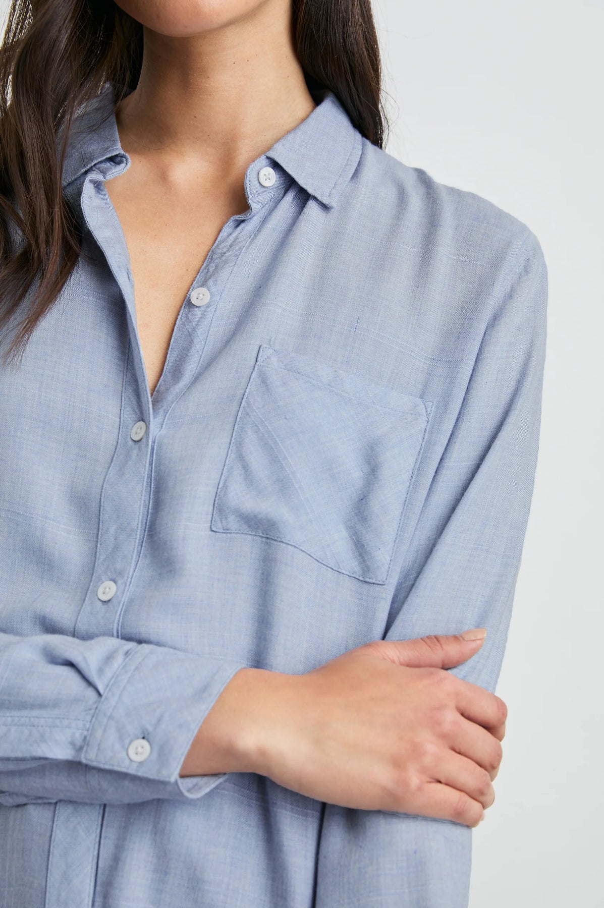 Rails Hunter Skjorta - Chambray Heather