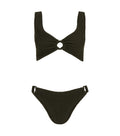 Hallie Bikini - Metallic Khaki
