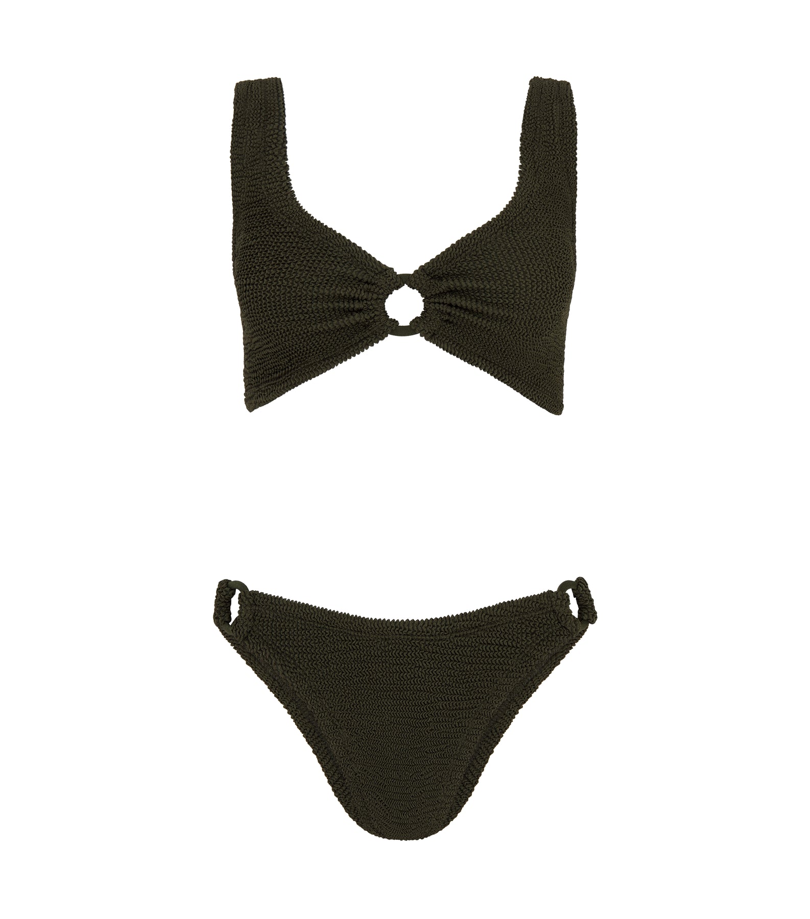 Hallie Bikini - Metallic Khaki