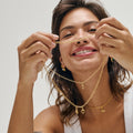 Medium Charm Halsband - Gold
