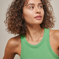 Organic Double Circle Halsband - Guld