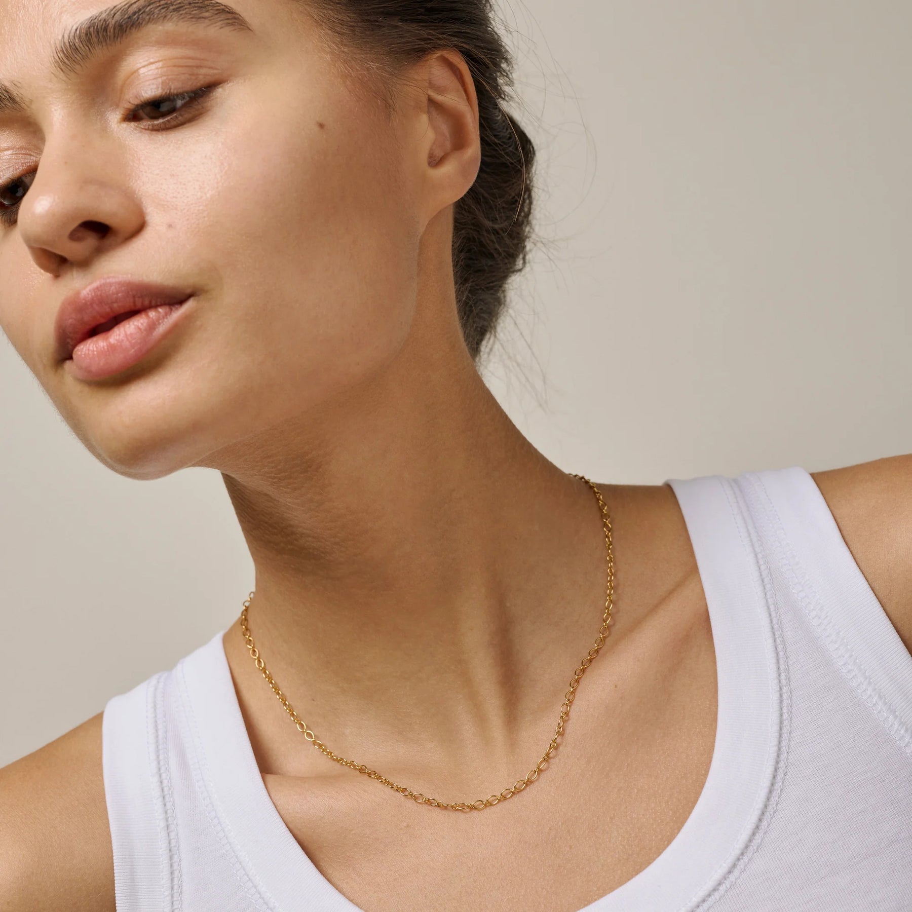 Simple Charm Necklace - Gold