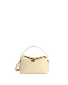 Hanna Mini Bag - Grained Leather Creme