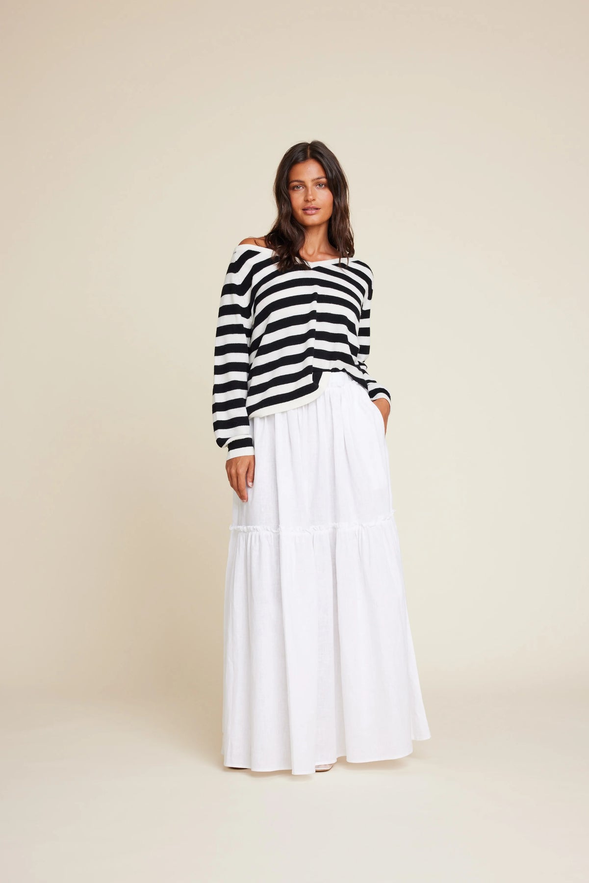 Line of Oslo Hay Skirt - Vit