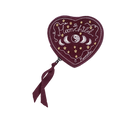 Heart Jewelry Box - Maroon