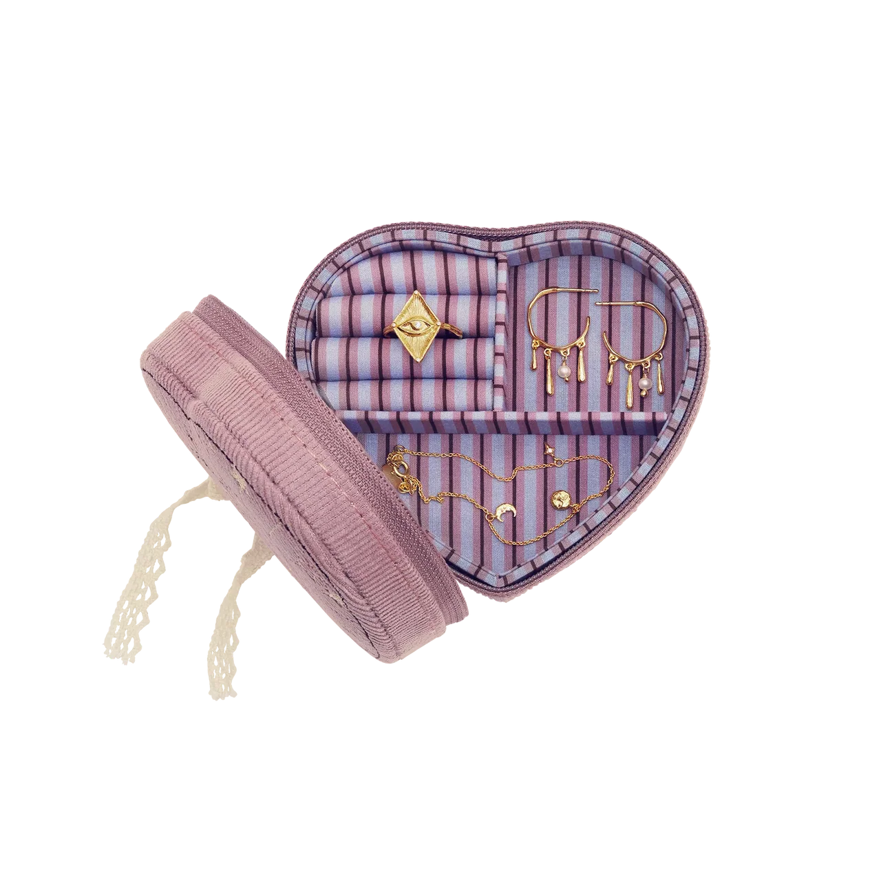 Heart Jewelry Box - Purple Theatre Magic