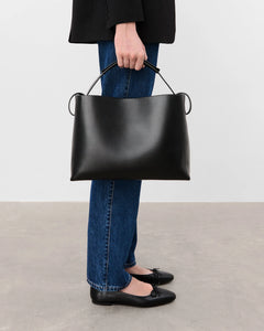 Hedda Grande Handbag - Leather Black