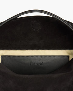 Helia Handbag - Suede Black