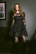 Leoni Lace Mini Dress - Svart