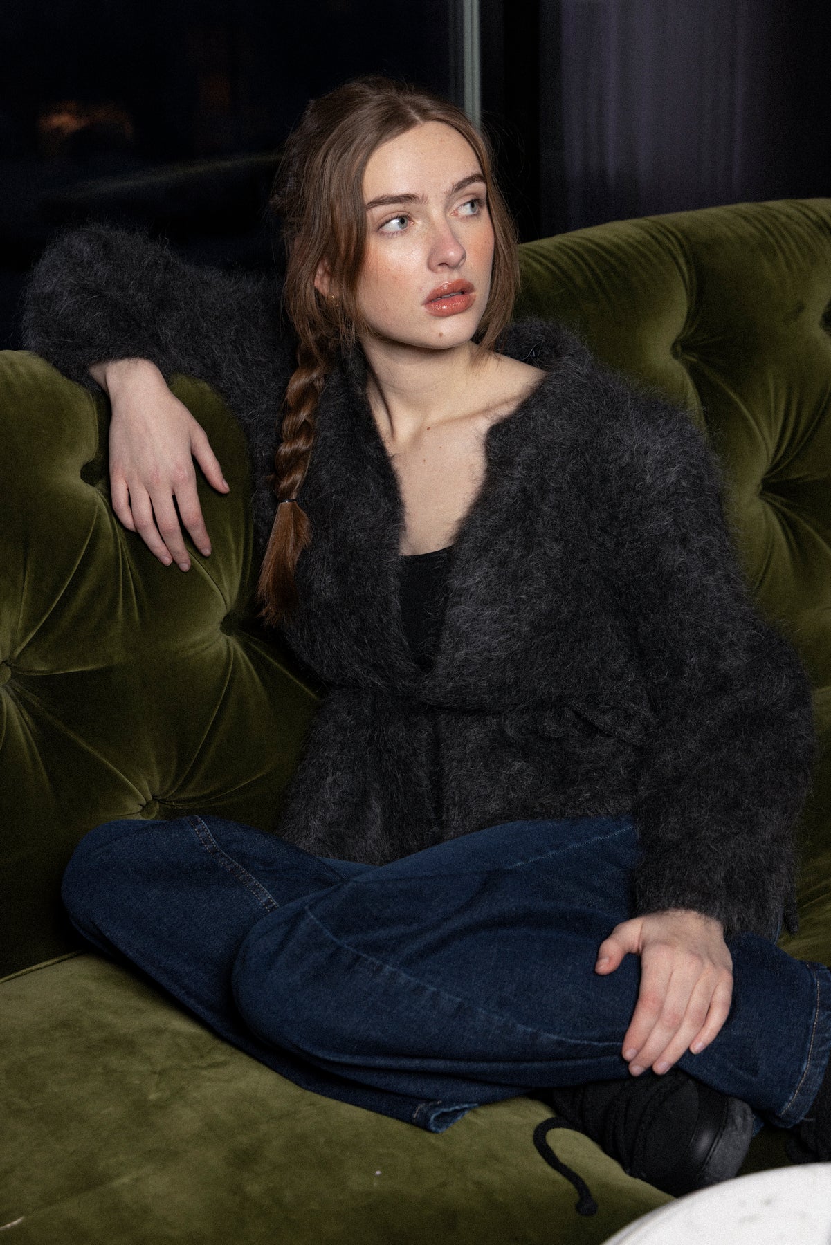 Fredrikke Chunky Cardigan - Grå