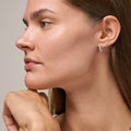 Ball Small Hoops - Silver