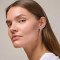 Ball Small Hoops - Silver