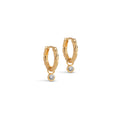 Belle CZ Hoops - White CZ