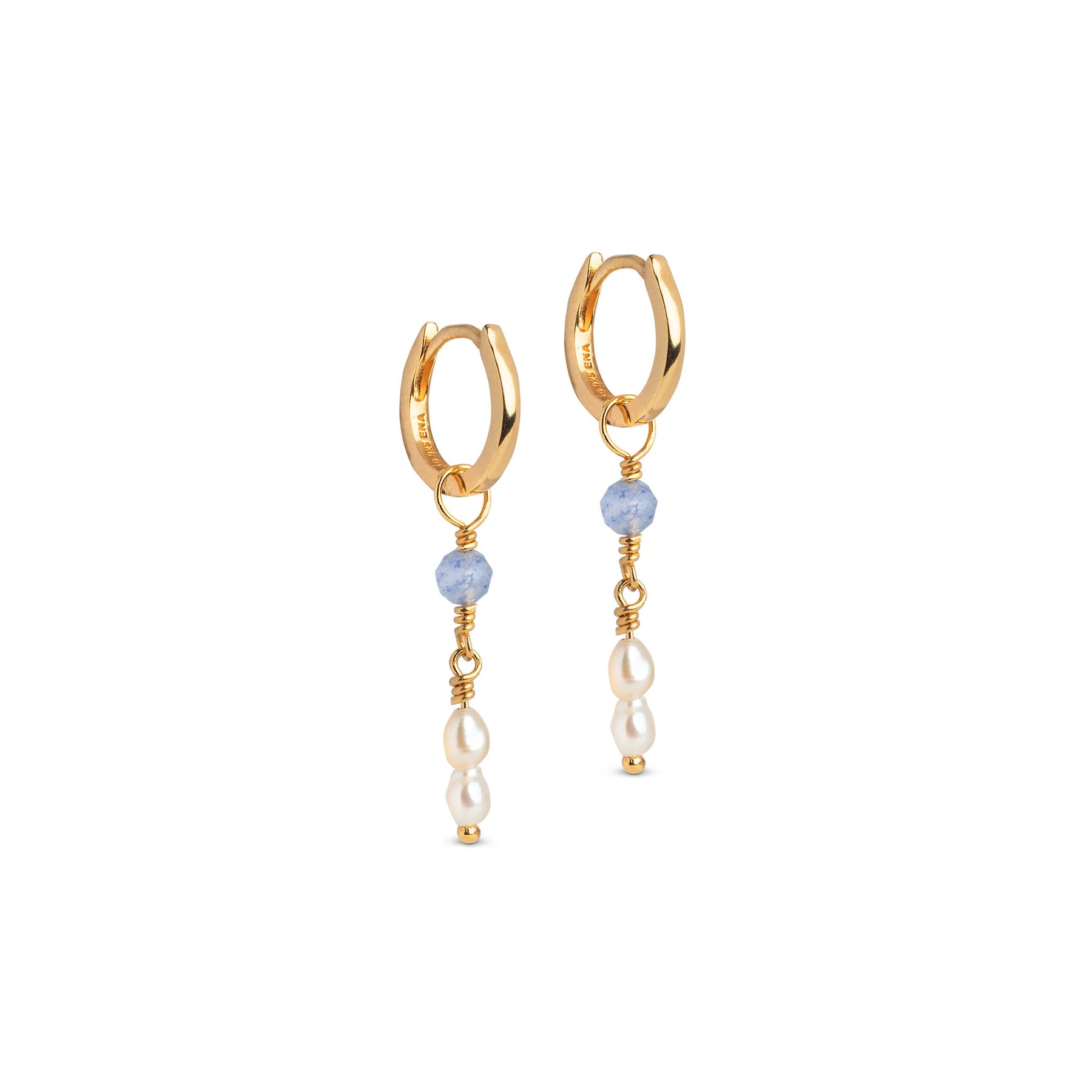 Liva Hoops - Blue Quartz