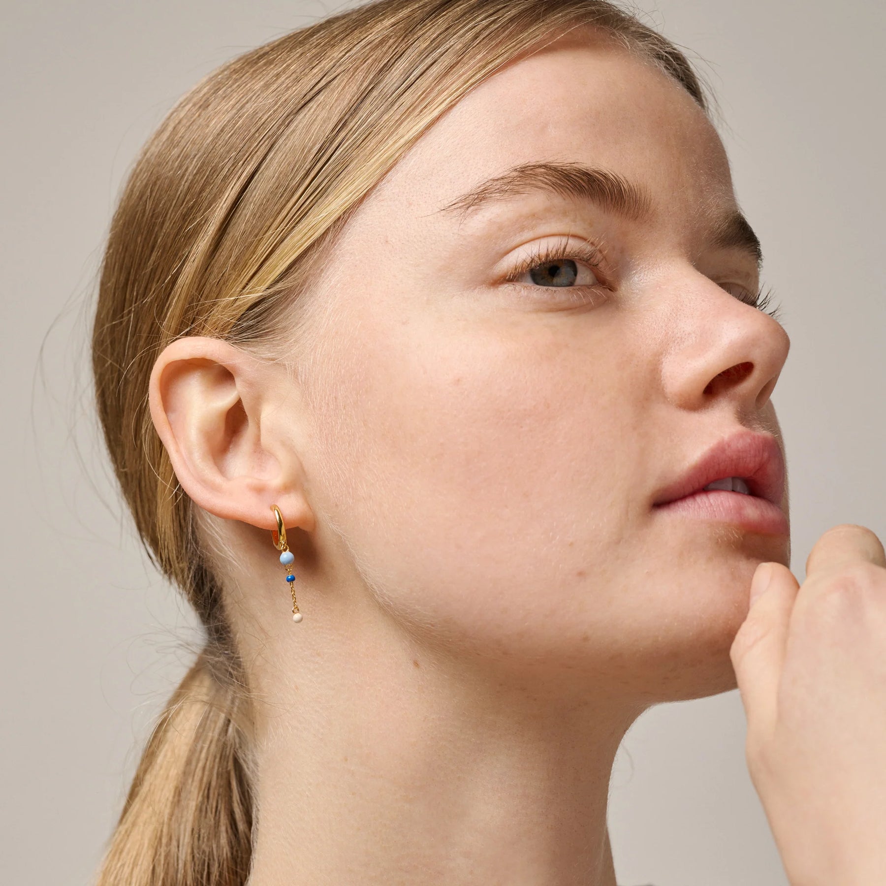 Lola Bold Hoops - Marine
