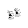Melia Chunky Hoops - Silver