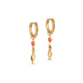 Moa Hoops - Light Coral